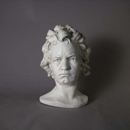 Ludwig Van Beethoven Life Mask Bust Display Decor (17 - Inch)