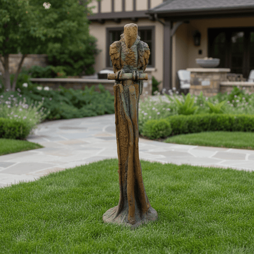 Maccau Bird Garden Statue (52 - Inch) Side Angle