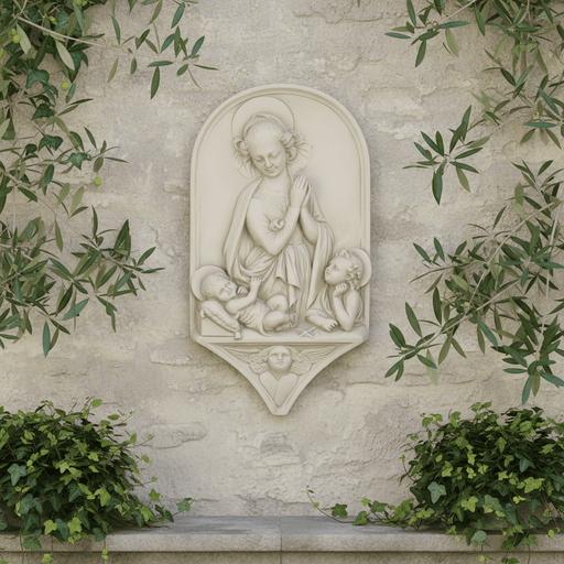 Madonna and Child Giovanni Statue (15 - Inch) Side Angle