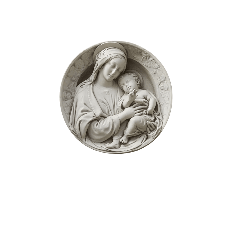 Madonna and Child Outdoor Catholic Plaque (28.0 - Inch)