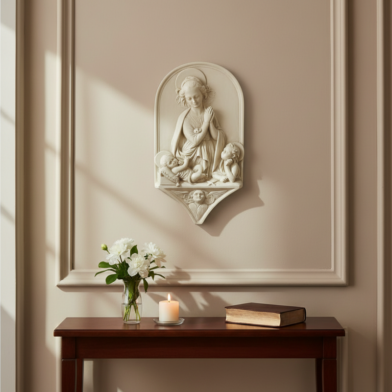 Madonna and Child Religious Statue (15-Inch)
