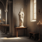 Madonna and Child Religious Statue (58 - Inch) Side Angle