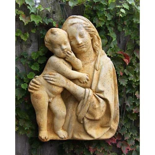 Madonna & Child Garden Plaque (13.0 - Inch)