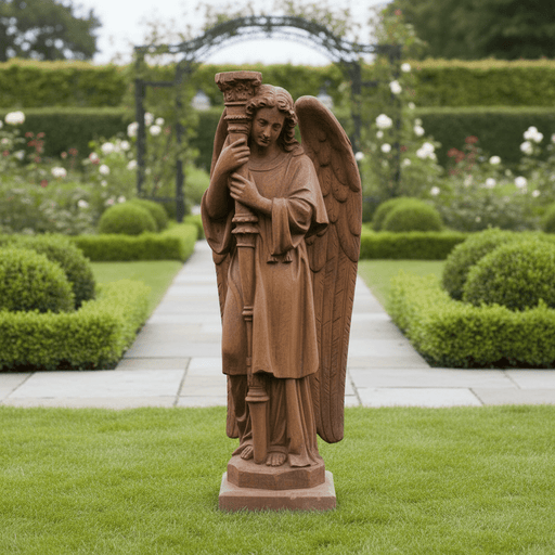 Majestic Angel Guard Right Statue (Right) Side Angle