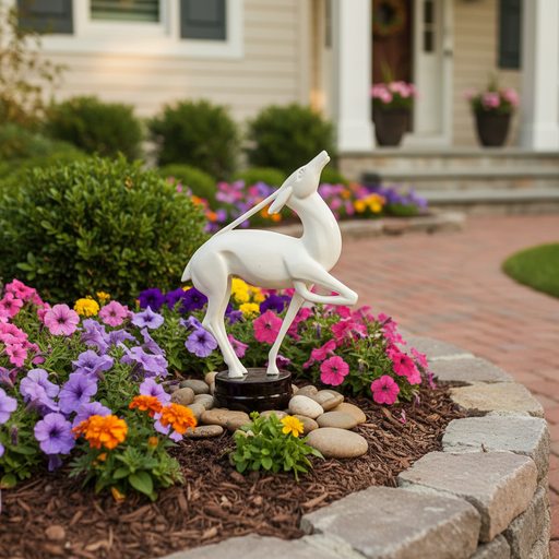 Male Gazelle Garden Statue (24-Inch)