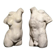 Male Twisted Torso Statue (25 - Inch) Side View