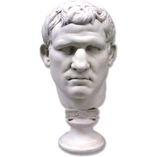 Marcus Vipsanius Agrippa Mask Bust Display Decor (8-Inch)