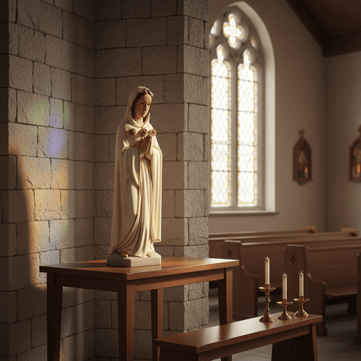 Maria Rosa Mystica Religious Statue (19-Inch)