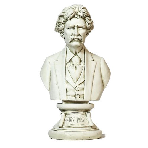 Mark Twain Bust Display Decor (18-Inch)