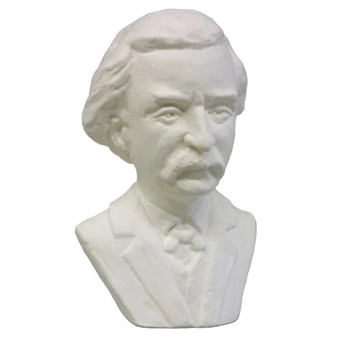 Mark Twain Bust Display Decor (7 - Inch)