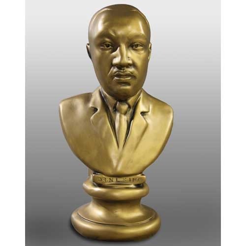 Martin Luther King Jr Bust Display Decor (17 - Inch)