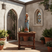 Mary and Child Religious Statue (25 - Inch) Side Angle