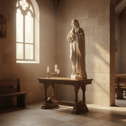 Mary at the Crucifixion Statue (41 - Inch) Side Angle