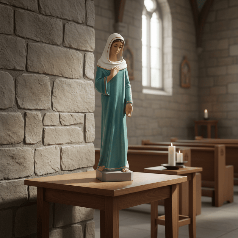 Mary Religious Statue (22.5 - Inch) Side Angle