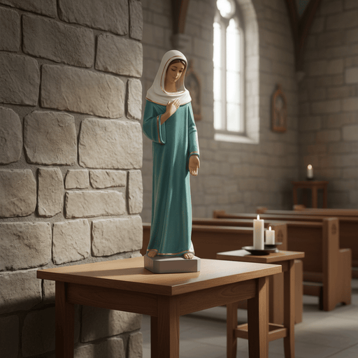 Mary Religious Statue (22.5 - Inch) Side Angle