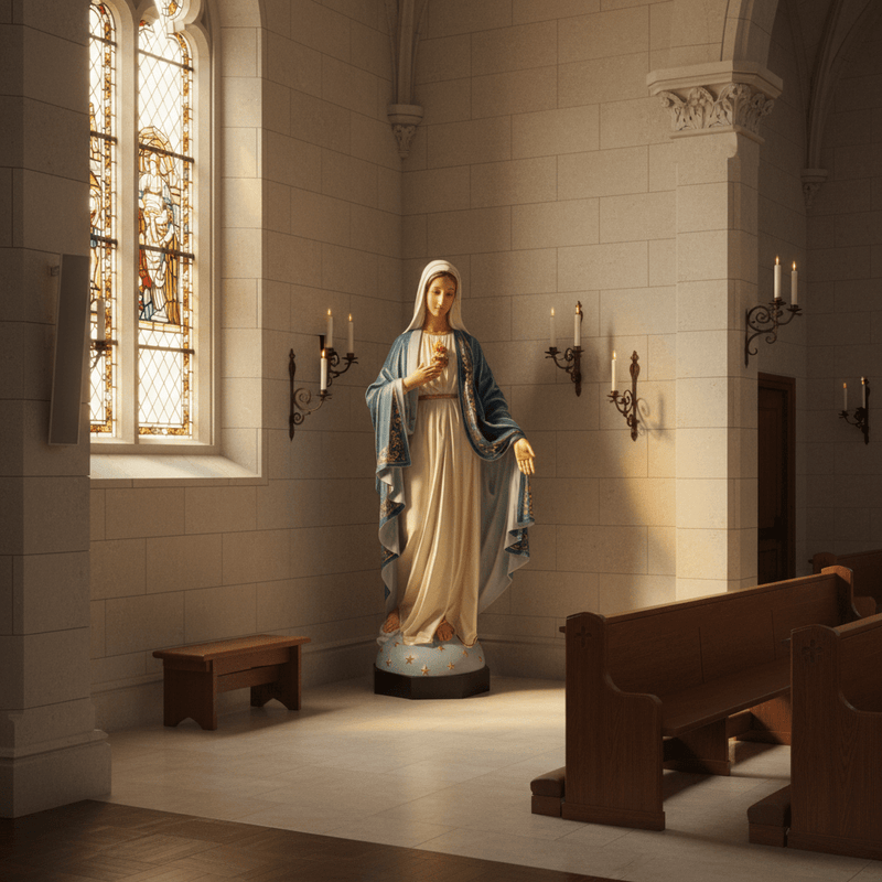 Mary with Outstretched Hand Statue (65-Inch)