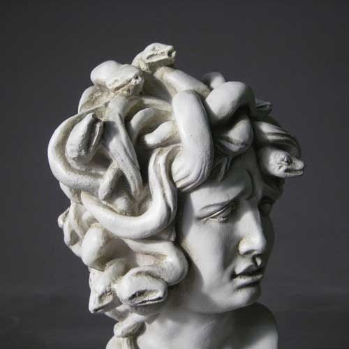 Medusa Bust Display Decor (13 - Inch) Side Angle