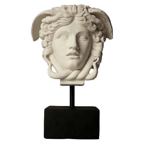 Medusa Head on Base Bust Display Decor (11-Inch)