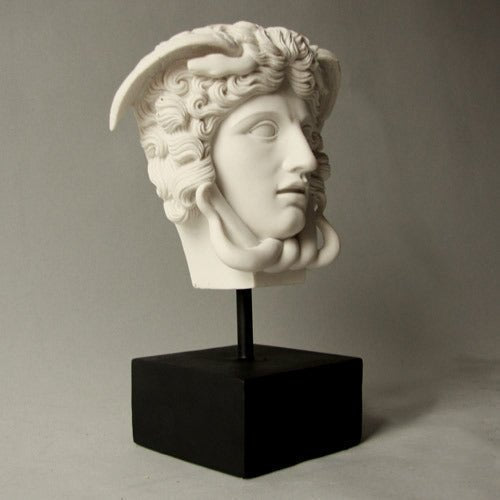 Medusa Head on Base Bust Display Decor (11-Inch)