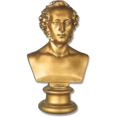 Mendelssohn Medium H Bust Display Decor (17-Inch)