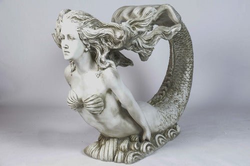 Mermaid Life Size Long Garden Statue (31-Inch)