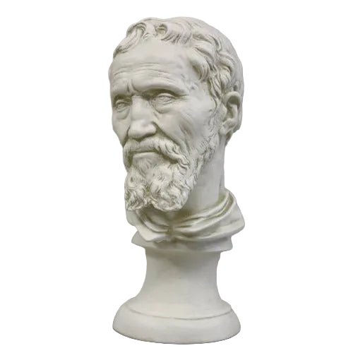Michelangelo Bust Display Decor (18-Inch)