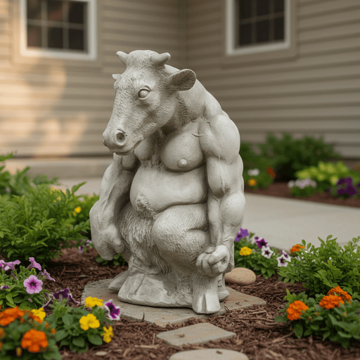 Minotaur Garden Statue (16-Inch)
