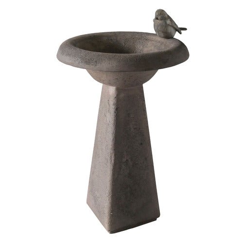 Modern Birdbath Statue (24 - Inch) Side View