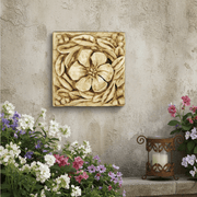 Morning Glory Garden Plaque (12.0 - Inch) Side Angle