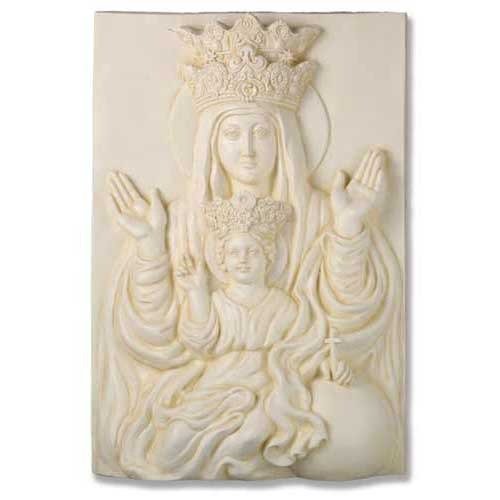 Mother and Child Catholic Plaque (17.0 - Inch) Side View