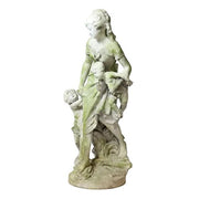 Mother With Children Statue (36 - Inch) Side View