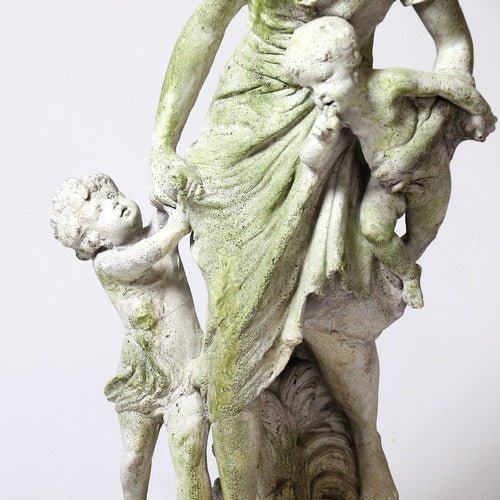 Mother With Children Statue (36 - Inch) Different Angle