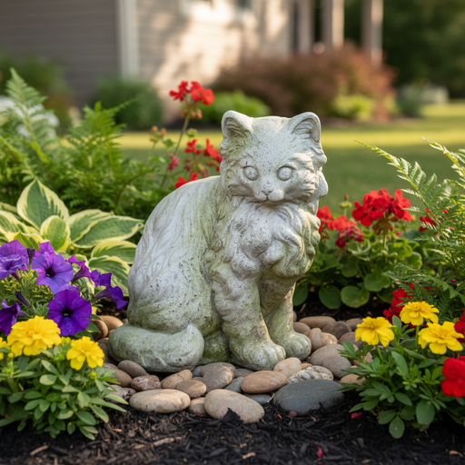 Muffin The Kitten Statue (Xx - Inch) Side Angle