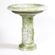 Musical Cherubs Birdbath Statue (28 - Inch) Side Angle