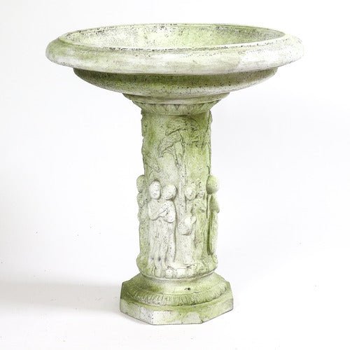 Musical Cherubs Birdbath Statue (28 - Inch) Side Angle