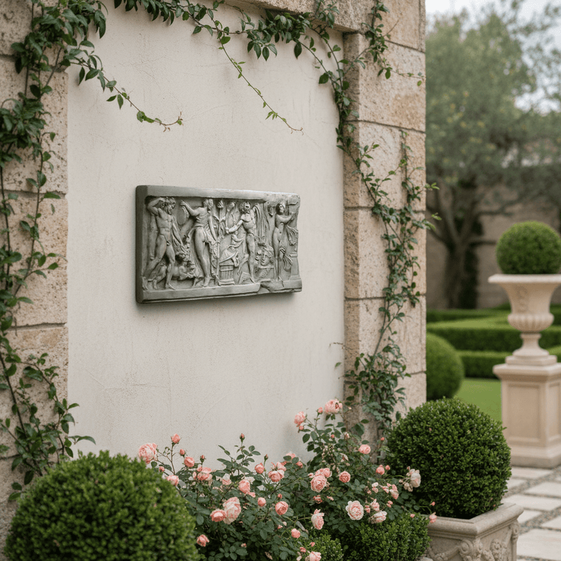 Mystical Dance Frieze Statue (20 - Inch) Side Angle