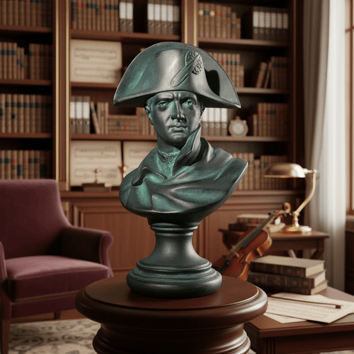 Napoleon Bust Display Decor (15-Inch)
