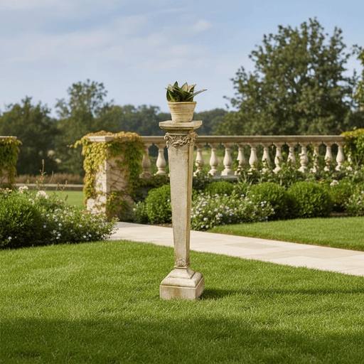 Narrow Pedestal Statue (42 - Inch) Side Angle