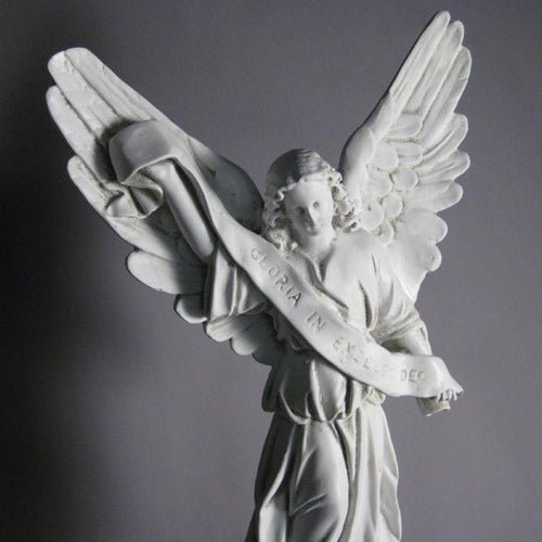 Nativity Gloria Angel with Banner for Christmas Decor Outdoor Statue (18-Inch)