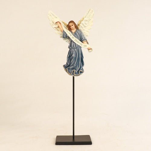 Nativity Gloria Angel with Banner for Christmas Decor Outdoor Statue (18-Inch)