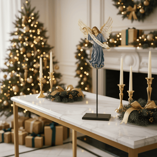 Nativity Gloria Angel with Banner for Christmas Decor Outdoor Statue (18-Inch)