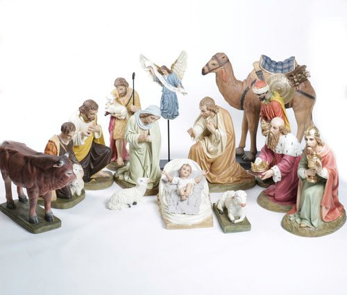 Nativity Scene Religious Statue (24 - Inch) Side View
