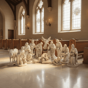 Nativity Scene Statue (24 - Inch) Side Angle