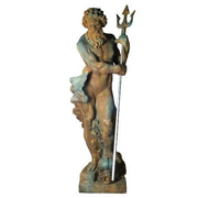 Neptune With Trident Statue (65 - Inch) Side View