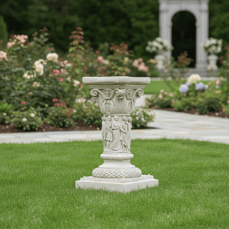 Nine Muses Outdoor Statue (20 - Inch) Side Angle
