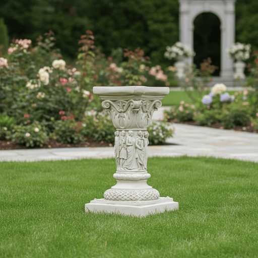 Nine Muses Outdoor Statue (20 - Inch) Side Angle