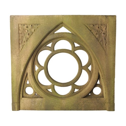 Oak Leaf Tracery Outdoor Plaque (28.0 - Inch) Side View