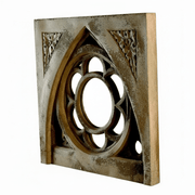 Oak Leaf Tracery Outdoor Plaque with Mirror (28.0 - Inch)