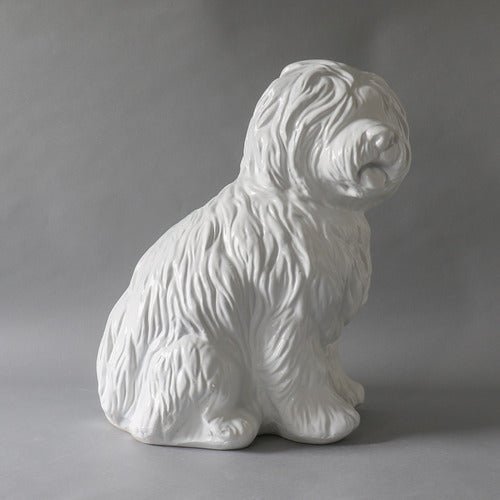 Old English Sheep Dog Garden Statue (17 - Inch) Different Angle