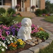 Old English Sheep Dog Garden Statue (17 - Inch) Side Angle